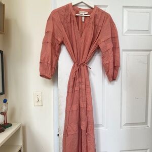 Apiece Apart Pink V Neck Dress